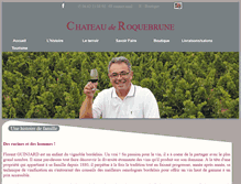 Tablet Screenshot of chateauderoquebrune.com